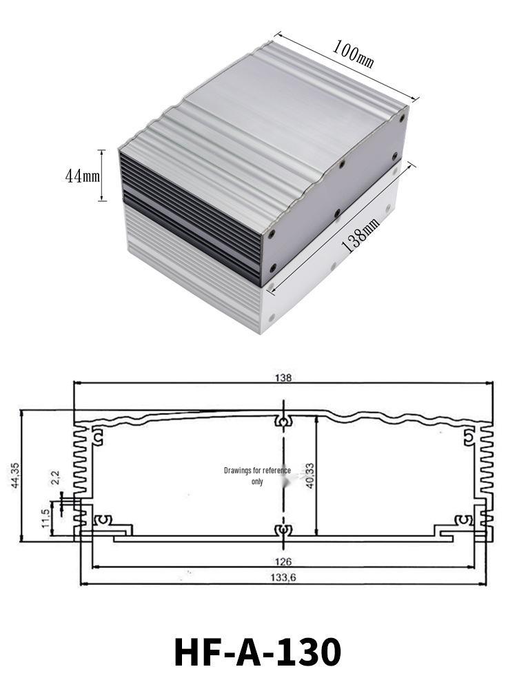 Custom CNC Machined Aluminum Alloy Shell with Drilling and Stamping