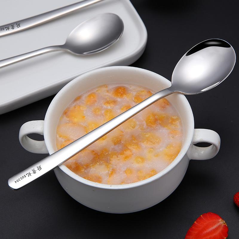 1pcs 304 Stainless Steel Spoon Long Handle Spoon Creative Cute Long Spoon Spoon Children Tableware