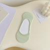 Female Summer Thin Cotton Pure Color Simple Non Slip Heel Boneless Shallow Mouth Invisible Socks