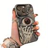 Scary Devil Eye Pattern Phone Case Suitable For IPhone 17 16 E 16 15 14 13 12 11 Pro Max Plus 17 Air Hard Silicone Cover Fundas