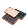 1 piece of walnut patterned jewelry display board earrings necklace ring bracelet 30 grid display board jewelry storage box home