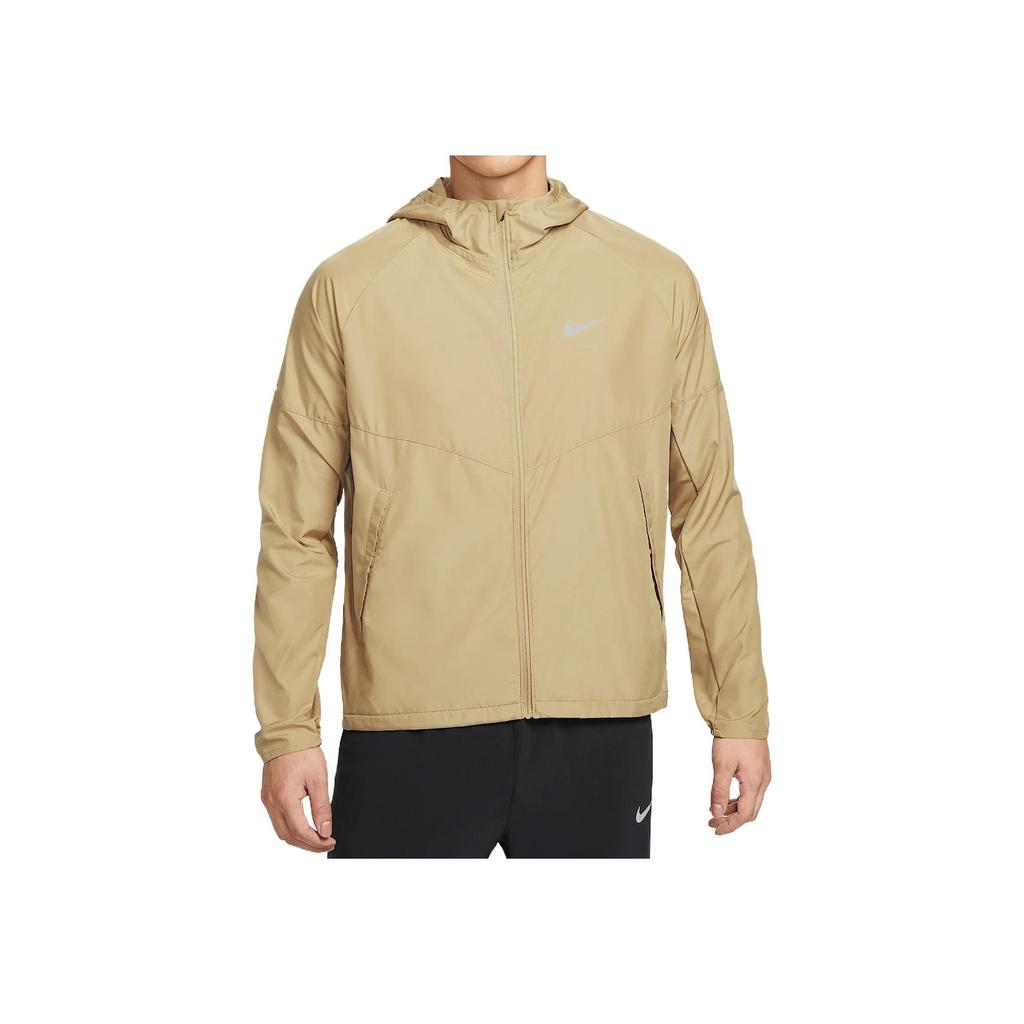 Nike Miler Repel Windrunner Comfortable Stylish Minimalist Water-Resistant Running Long Sleeve Jacket Men Jacket Apricot DD4747-297