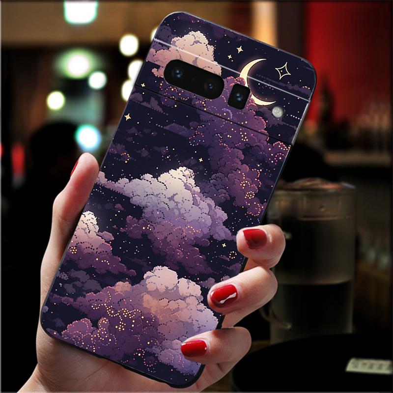 

Clound Moon Star Night Carcasa Funda Phone Case For Google Pixel 10 9 Pro XL 9A 8 7 6 Pro Pixel 8A 7A 6A Pixel 8 7 6 5 Case Pixel 9 Pro XL