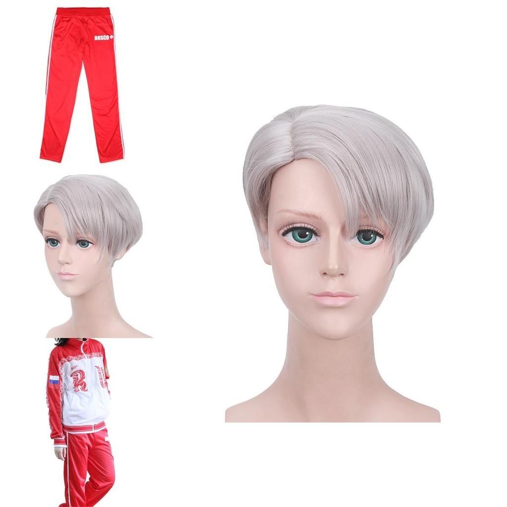 Yuri!!! On Ice Viktor Nikiforov Cosplay Kostüm mit stilvoller Sport-Jersey-Jacke und Hose