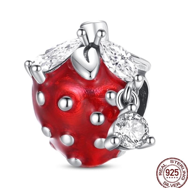 Original Copper Charm Beads Luminous Firefly Tarot Card Perfume Butterfly Bead For Women Diy Bracelet Charm Jewelry