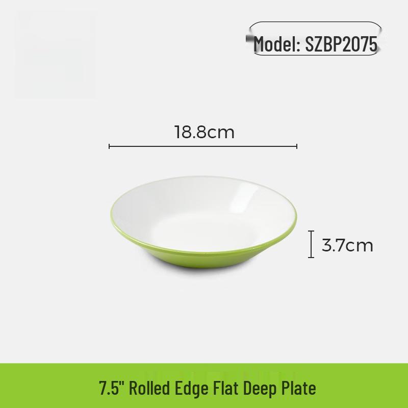 Wuhe Melamine 7.5-inch Round Deep Plate