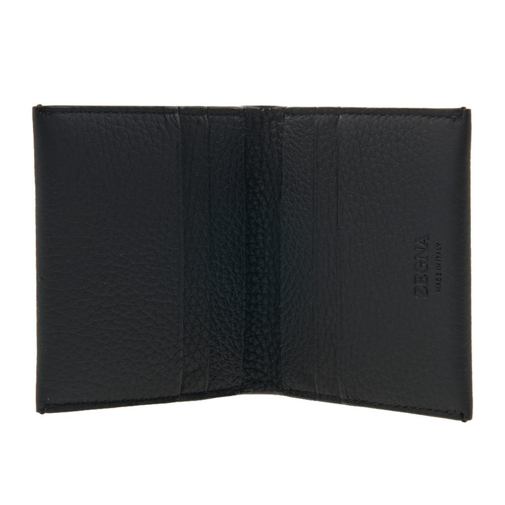 [Zegna] SS25 Men's Contrast Bar Card Wallet LHCBU E1914Z NVS