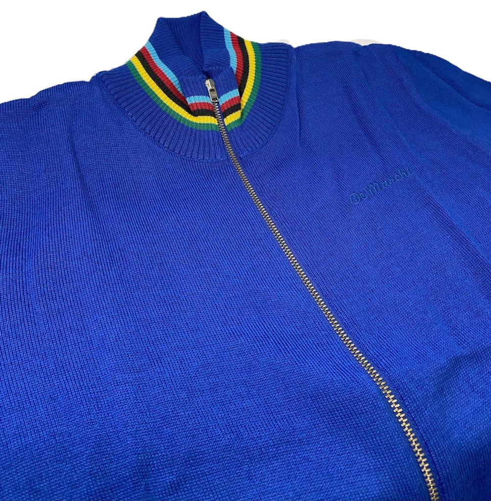 De Marchi Iride DS Wool Cycling Size 4906JTD24331 Jacket, Fall/Winter, Blue, M,