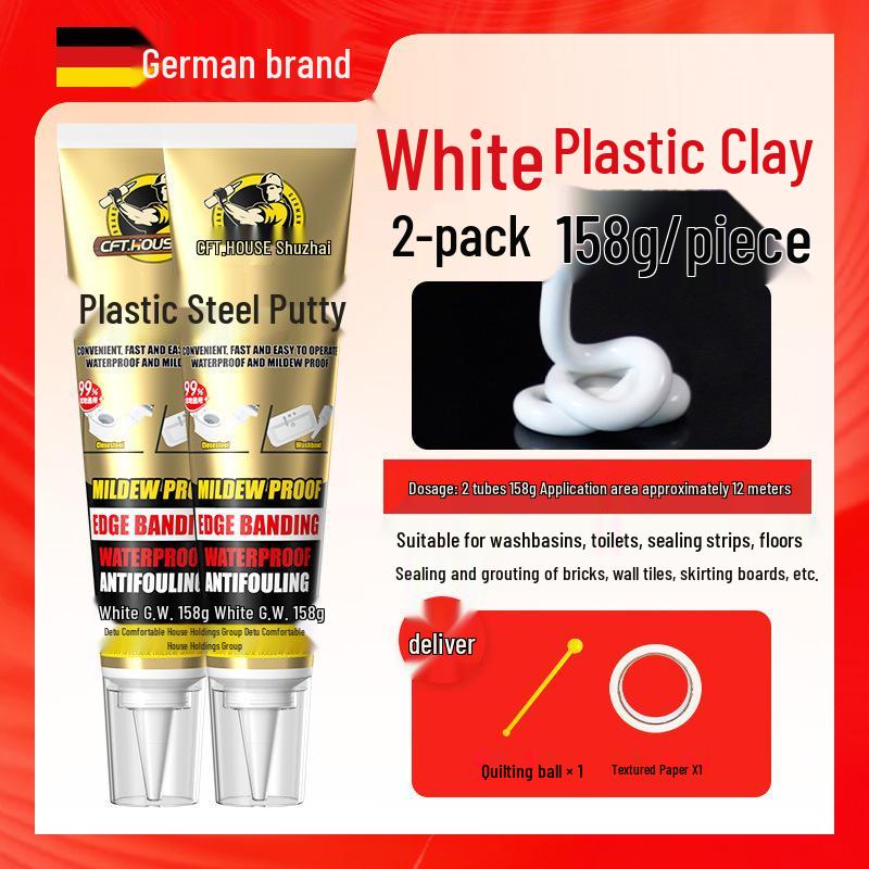 Plastic Steel Waterproof Sealant for Kitchen & Bathroom Gaps