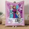 1pc, Frozen Heart Home Decor Cozy Blanket: Perfect Gift for Bedroom, Living Room, Travel, Camping, Car