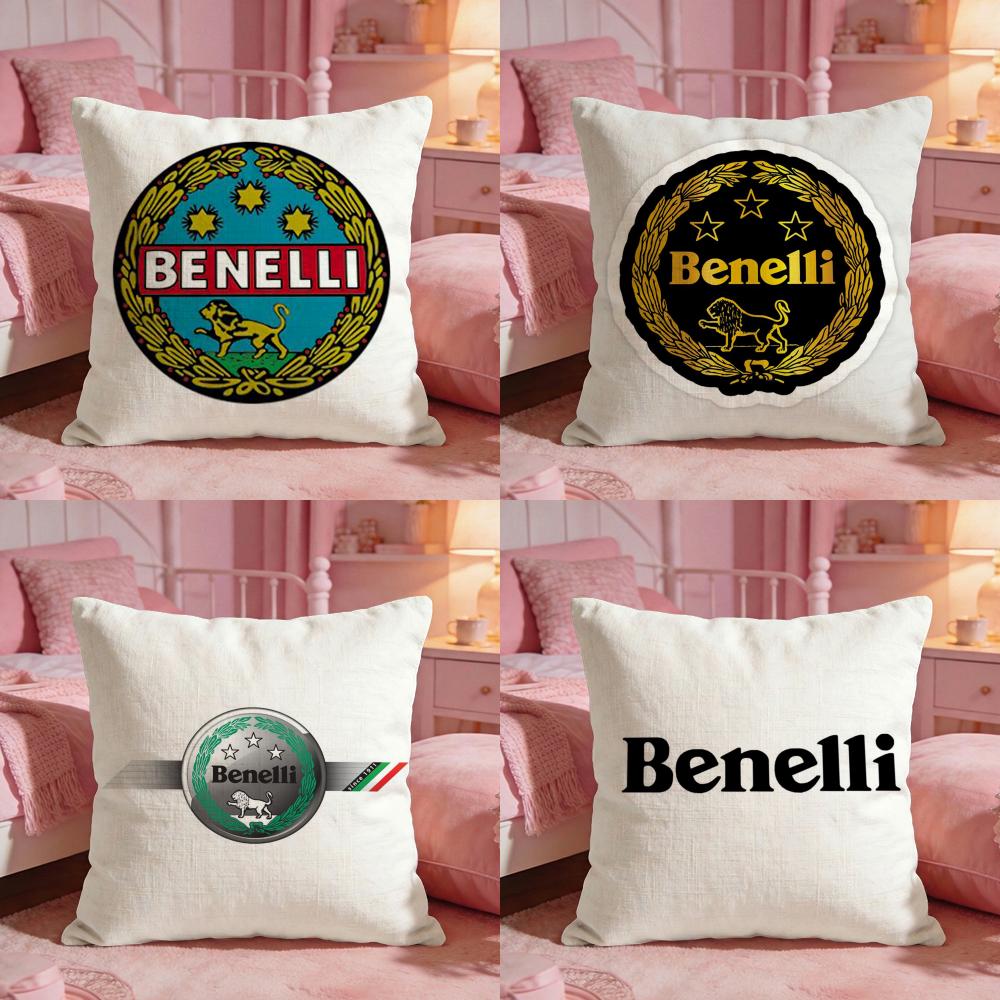 Motorcycle BBenellis Cushion Cover Premium Comfort Reversible Pillow Cove Two in One Design for Any Room Car Interior