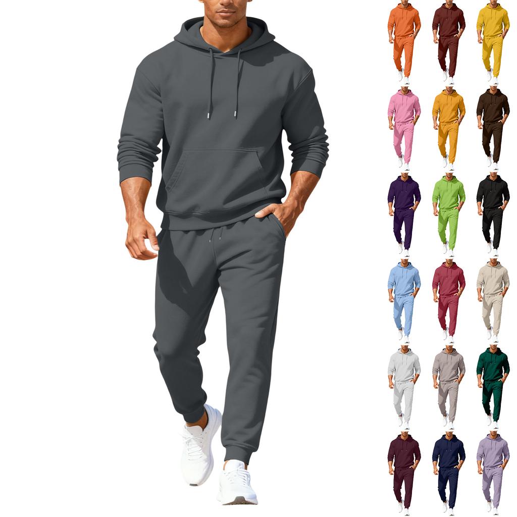 Men's Fall/Winter Hooded Sports Set