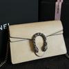 [Pre-Owned] Dionysus Diamond Tiger Head Buckle Chain Shoulder Bag Leather Flap Bag Mini Crossbody Bag - Very Good #1WIQG5E