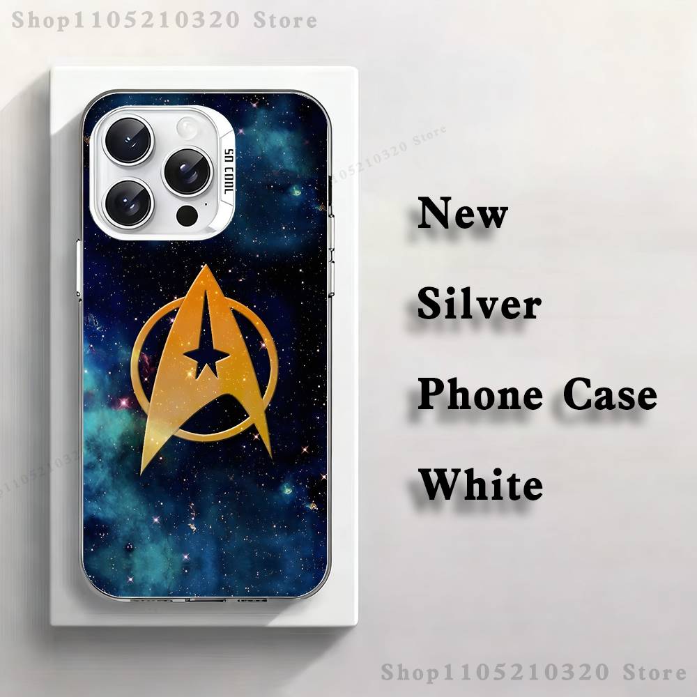 

S-Star T-Trek Ships Phone Case For iPhone 17,16,15,14,13,12,11,Mini,Pro,E,MAX White Matte Silicone Whtie Cover iPhone13PRO