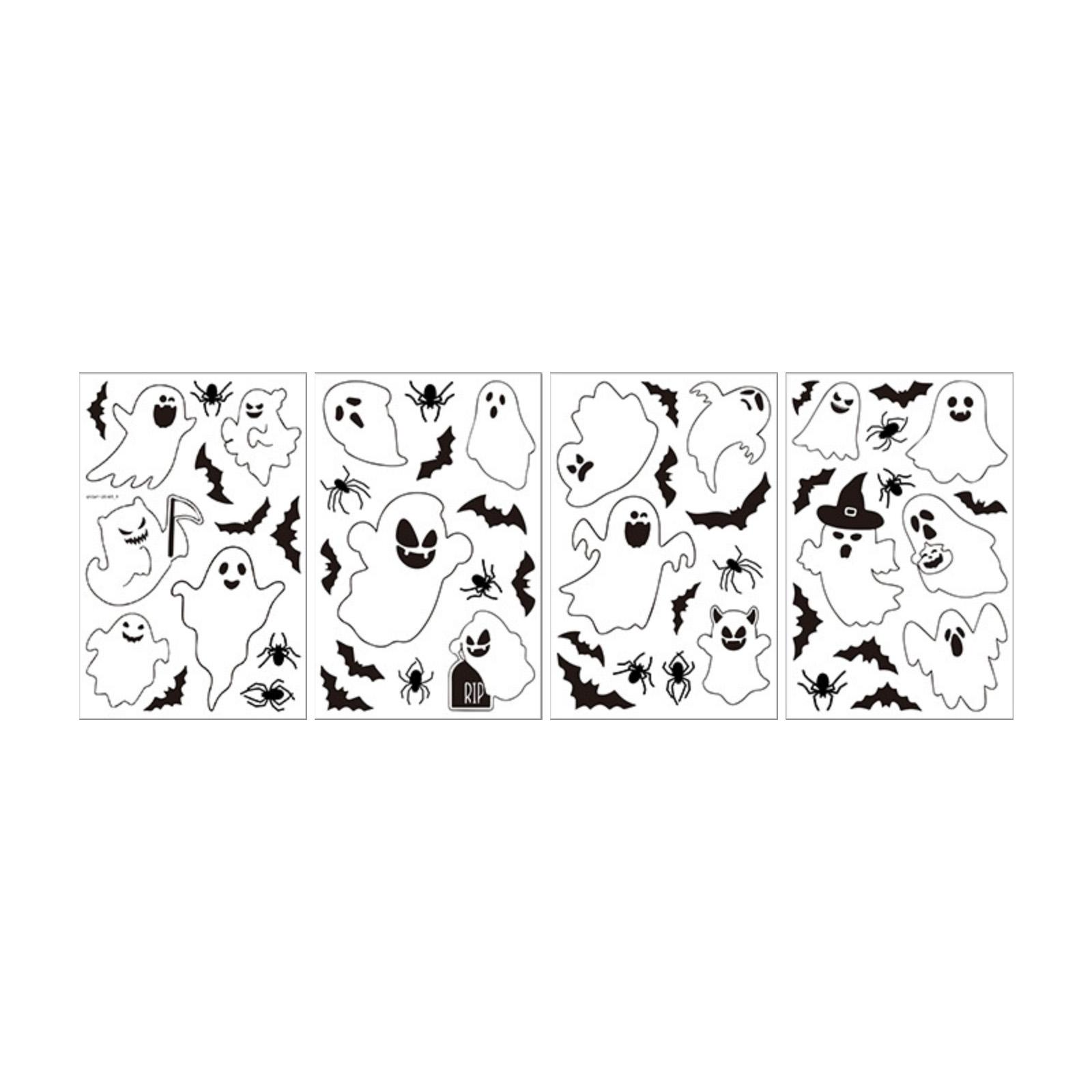 

Static Cling Window Decals - Spooky Halloween Window Stickers For Indoor & Outdoor Decor One Size