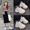 Little white shoe women's 2025 spring and autumn new thick-soled versatile casual muffin sports women's shoes inner height increase dad shoes women