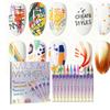 12 Colors Nail Art Pens For Nail Art Design Acrylic Paint Nail Art Markers Drawing Painting Nail Art Graffiti Pen Quick-Drying Wat