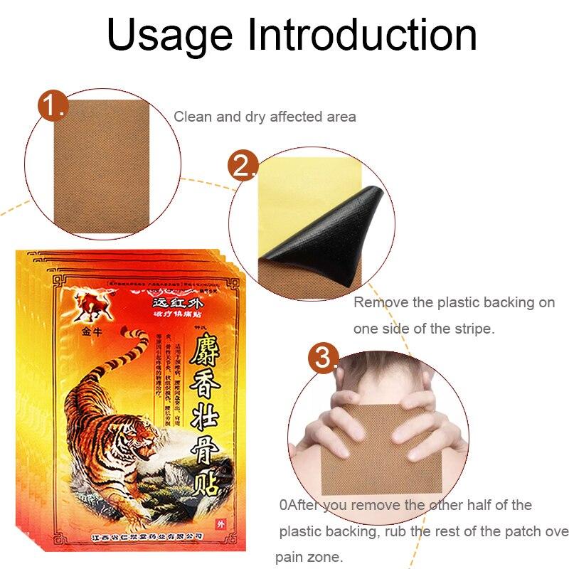Tiger Balm Pain Relief Patch Chinese Treat Rheumatoid Arthritis Cervical Lumbar Spine Joint Sprain Sticker