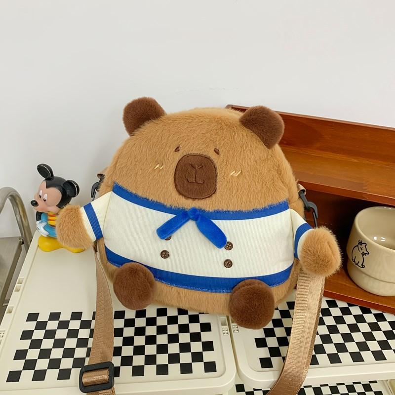 Cute Dolphin Cub Shoulder Messenger Bag New Personalized Chef Fluffy Capybara Small Backpack