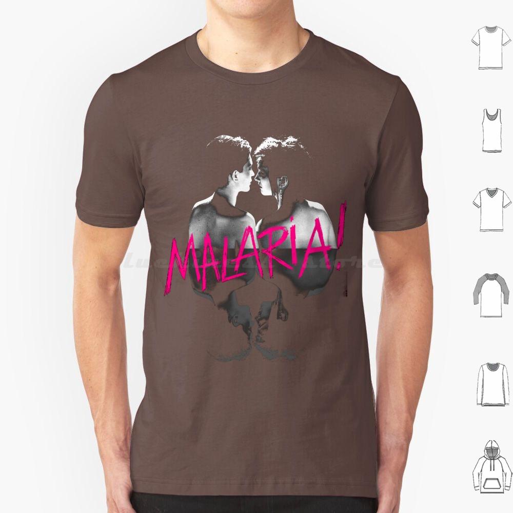 Malaria T Shirt Cotton Men Women DIY Print Neue Deutsche Welle Malaria 80s Industrial Metal Punk Post Punk Gothic Dark Black