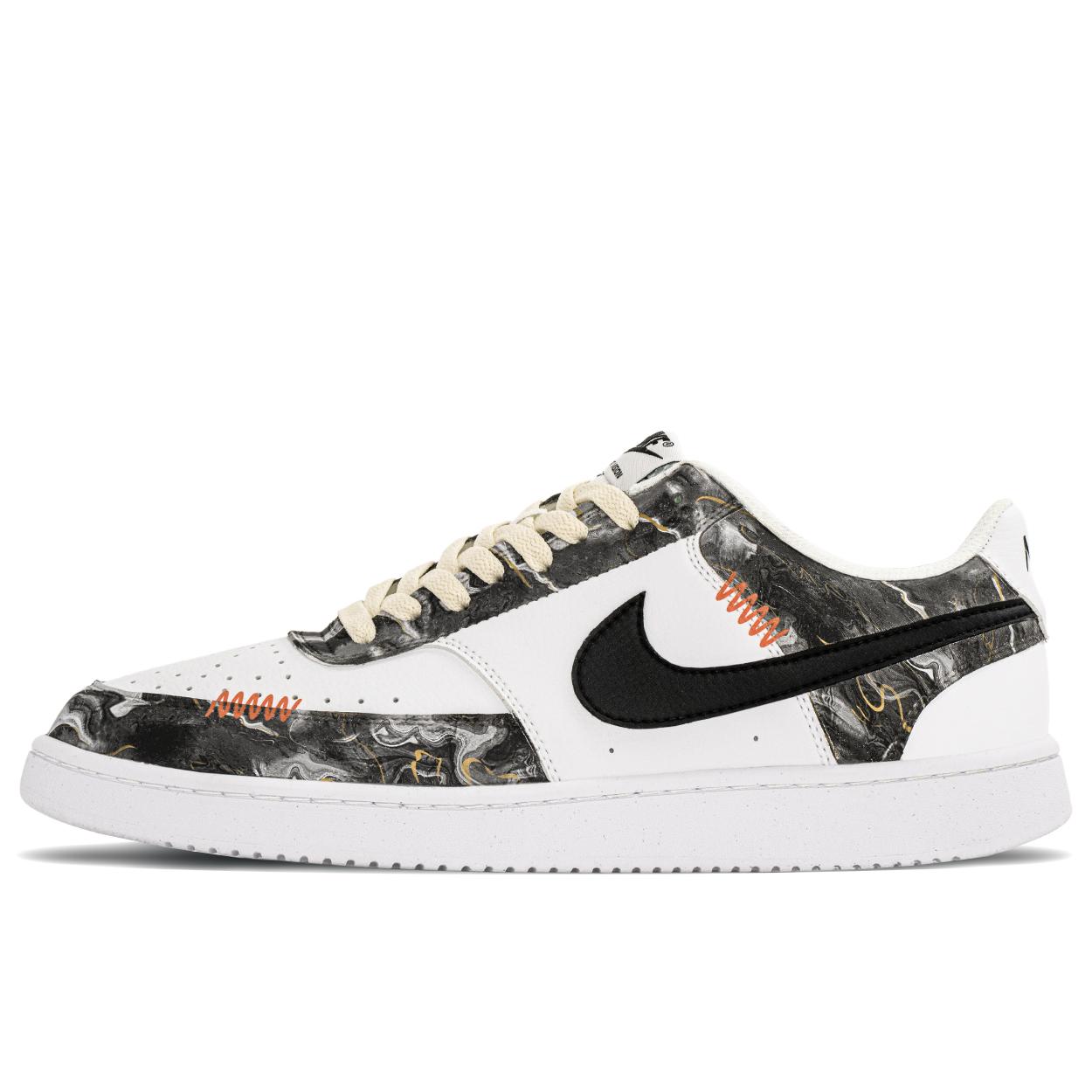 

Nike Court Vision 1 Cushioning Low top Skateboard Shoes Men s White Black Gray DH2987-101(Team1161-) 40.5