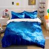 Ocean Waves In Motion. Print Bedding Set 1 Duvet Cover 2 Pillowcases For Adult And Children Luxury Gift Full Size