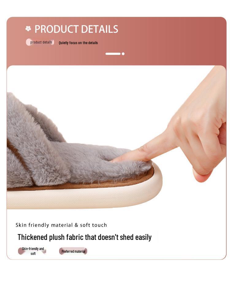 Eva Jesień 2025 Bawełniane Kapcie z Futrem: Damski Oddychający Styl Zimowy na Zewnątrz i w Pomieszczeniach