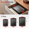 3-Piece non-stick baking pan with red silicone handle kitchen baking board heat-resistant