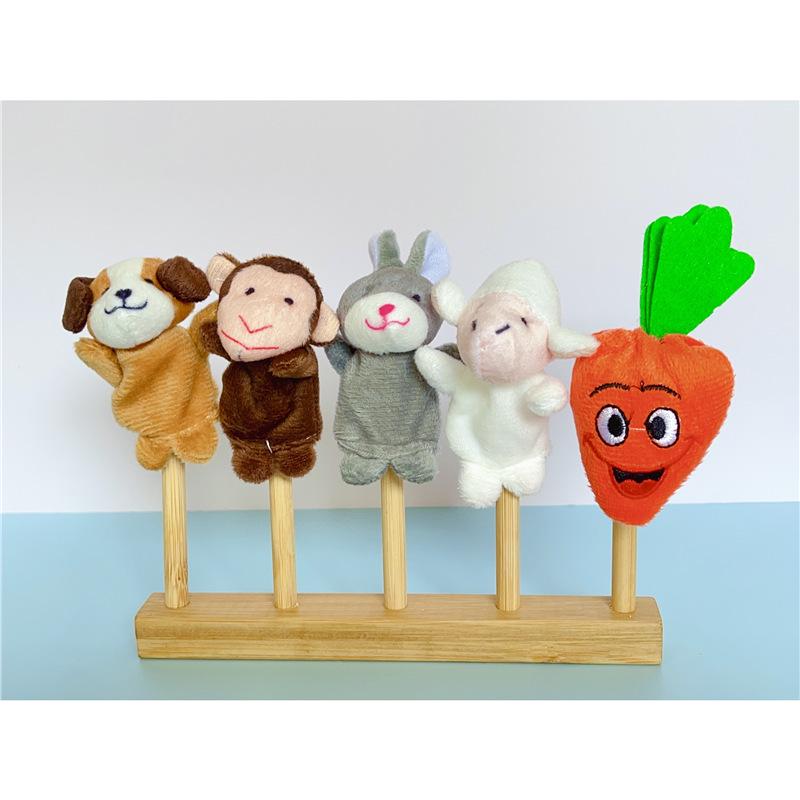 Animal Finger Puppet Display Rack for Kindergarten and Dollhouse Language Areas