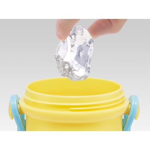 Skater Children's Water Bottle, 480ml, Direct Drinking, Plastic, One-Touch Operation, Dishwasher Safe, Made in Japan, Curious George ZOO Design, for B