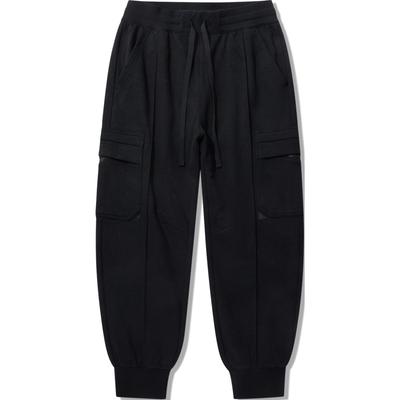 Li Ning Kung Fu Series Loose Comfortable Cuffed Casual Pants Men Bottoms Black AKLUA11-2