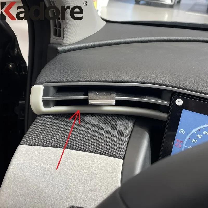 Car Side Air Condition Vent Outlet Cover Trim For Hyundai Tucson NX4 2024 Carbon Fiber Interior Accessories