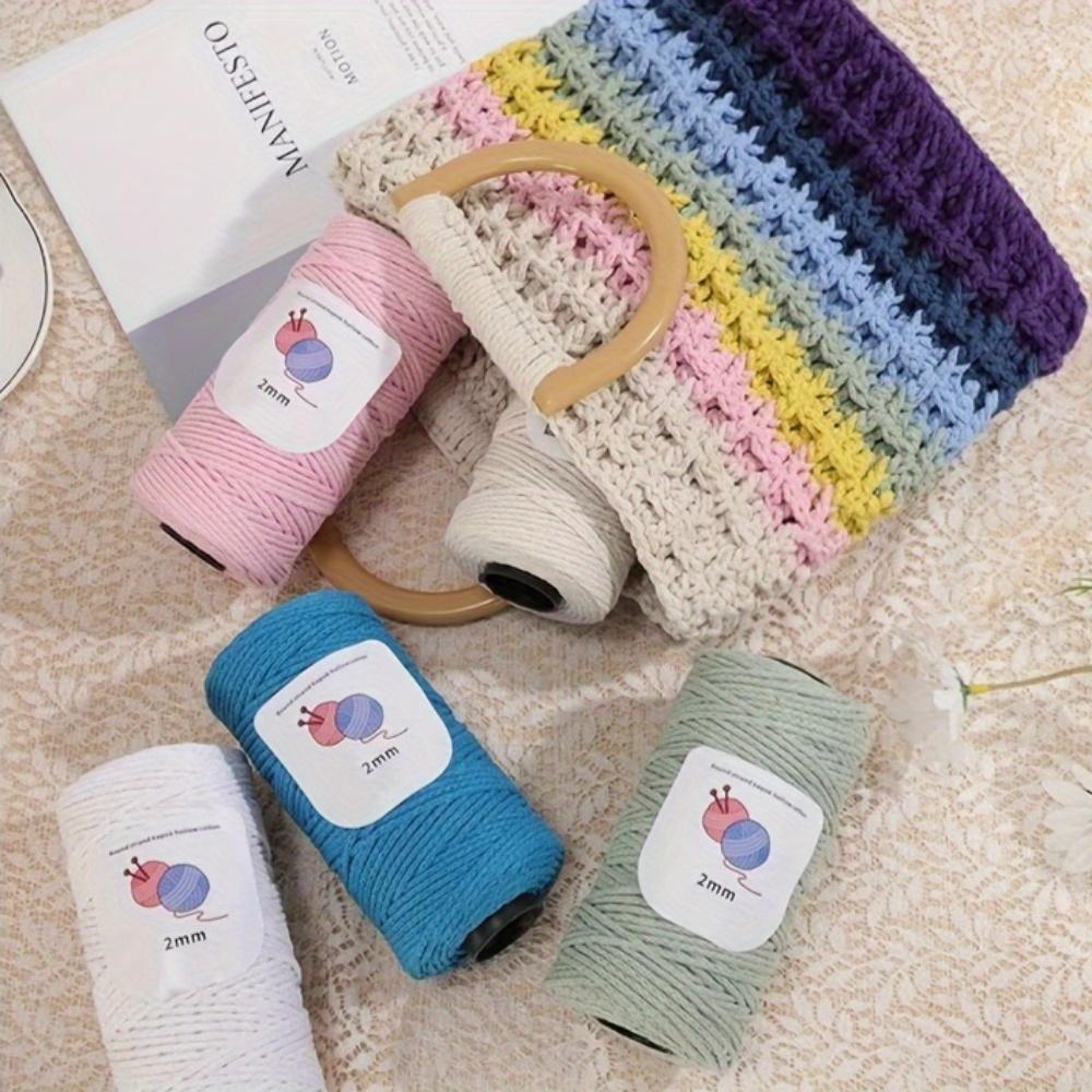 2pcs Multicolor Cotton Blend Yarn Versatile for Knitting & Crochet Variegated Ombre Marled Thick-Thin Styles Perfect for Sweaters Scarves Hats