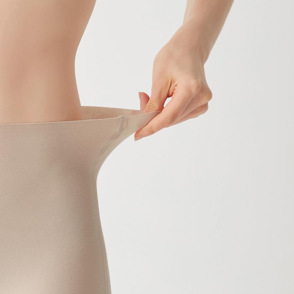 Kirei Labo Completely Cotton L [Gunze] Shorts, Seamless, Blend, 1/4 Length, KL2062, Women's, Beige,