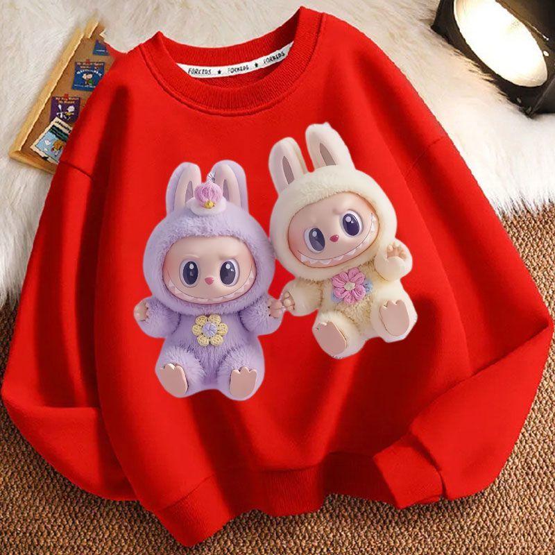 Cute Children's Sweatshirts for Spring and Autumn, Long-sleeved Loose Sweatshirts for Boys and Girls