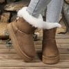 Fashion Casual Winter Warm Ankle Boots Length Snow Deep Mouth Boots Women Shoes 2025 New Thicken Comfortable Warm Snow Boots Women