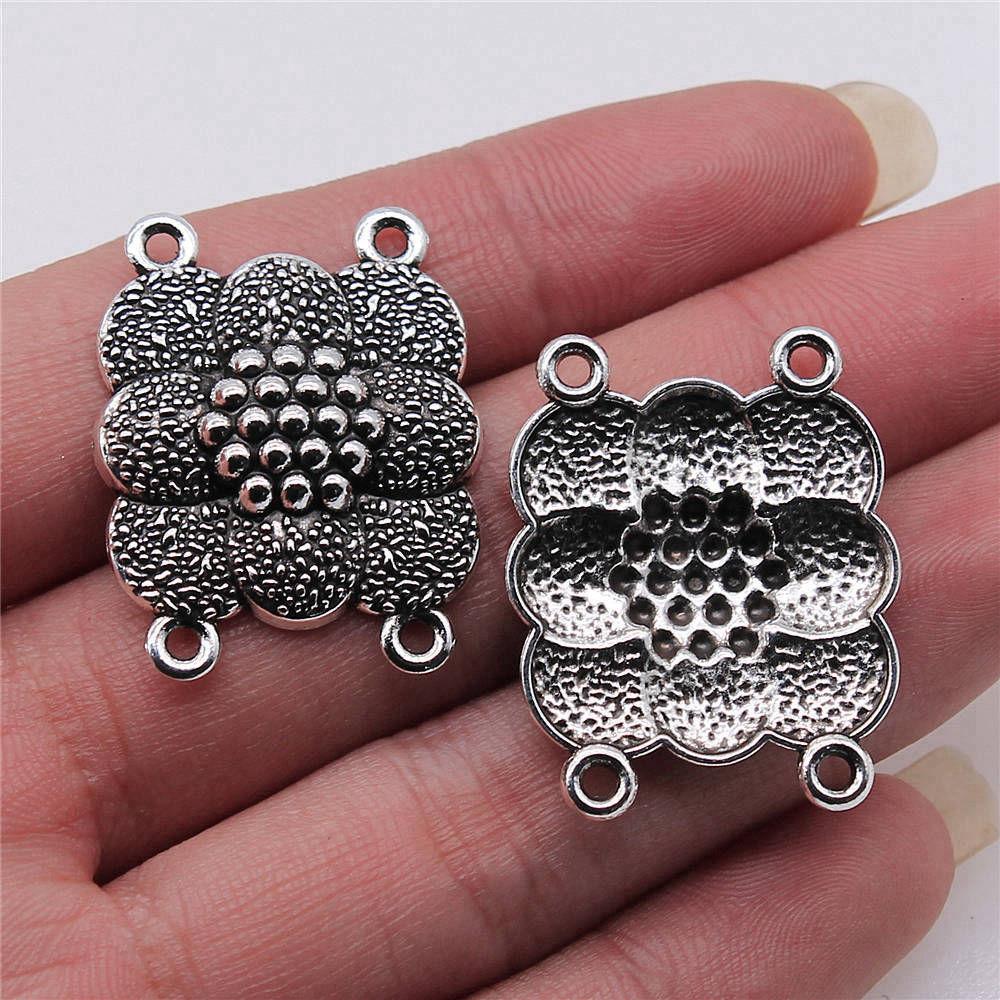 Accessories Parts Four-Hole Necklace Connector Wedding Jewelry Findings TA023