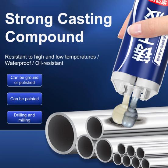 Enhanced Casting Glue Strong Foundry Glue Heat-Resistant Multi-purpose Long-Lasting Bonding Glue Metal Repair Paste