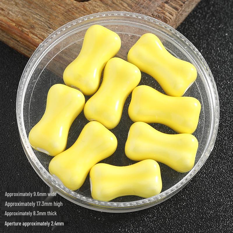 Colored Ceramic Bone Beads for DIY Jewelry: Beading, Bracelets, Necklaces, Earrings Accessories