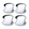 Chrome Car Exterior Side Door Handle Bowl Cover Trim Bezel Plastic fit for Toyota Grand Highlander 2024 2025