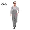 Work Jumpsuit Bib Overalls Adjustable Shoulder Straps Pockets Wide Leg Solid Color Coverall Multi-Pocket Uniforms Tool Storage