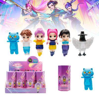 % Kpop Demon Hunters Serie de Figuras Soporte para Teléfono Montado en Coche Decoración Tigre Mira Zoey Muñeca Mini Decoración Modelo Juguetes Regalos para Niñas_$