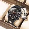 POEDAGAR National Top Swiss Brand Fashion Sports Watch Multifunctional Quartz Watch for Men Women High Quality Luxury Chronograph Wristwatch Casual