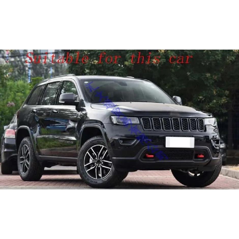 For Jeep Grand Cherokee WK2 2018   Car Styling Accessories ABS Chrome Electric Rear Door Switch Button Cover Frame Trim