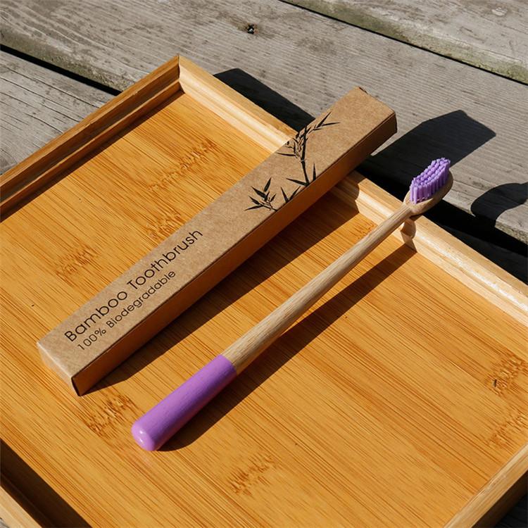 Latest Design High Quality Eco-friendly Biodegradable Bristles Organic Natural Bamboo Toothbrush