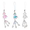 Lucky Fish Charm Keychain with Glowing In Dark Feature Multifunctional Bag Backpack Hanging Decoration for Gadgets
