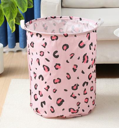 Fabric Storage with Leopard Print for Closet Organization