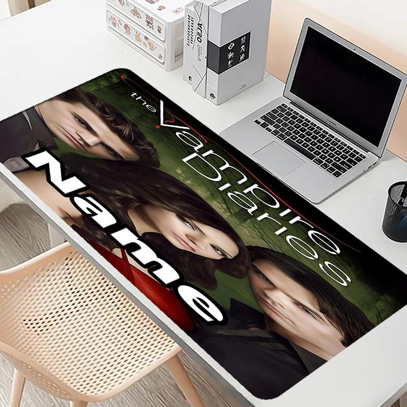 Custom Name Personalized horror theme Pattern Mousepad, Laptop PC Desk Mat, Decorative Desk Mat for Home Keyboard Pad Gift