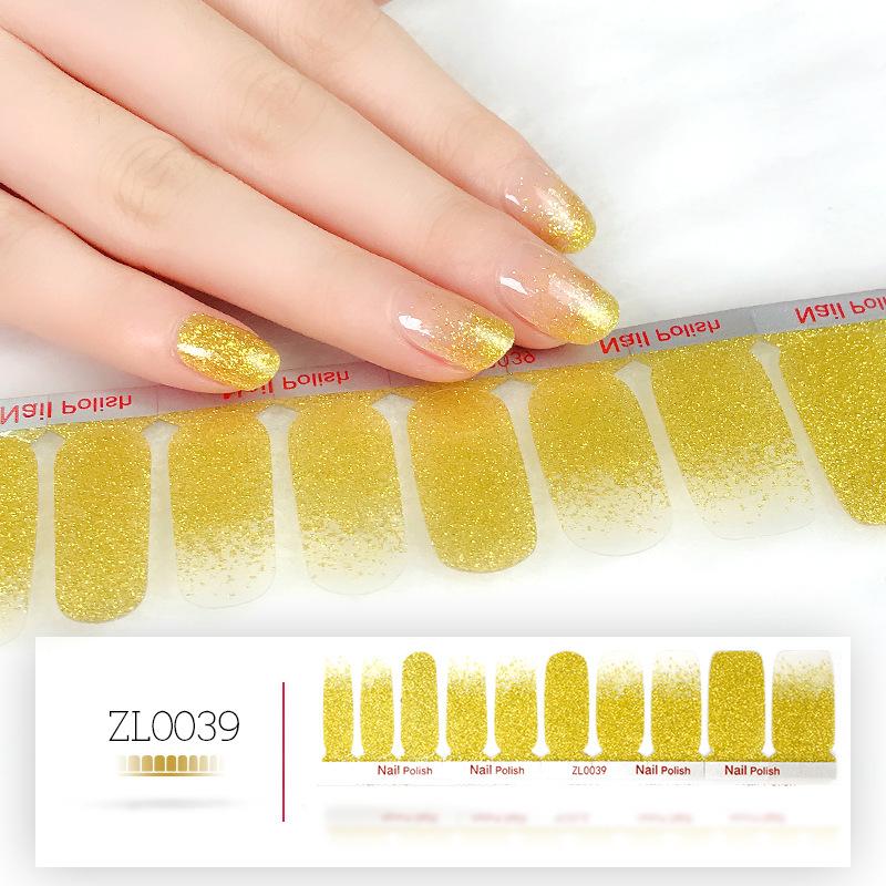 Film o lakierze do paznokci Beauty Nail Polish 20 naklejek do zdobienia paznokci Nowe naklejki na paznokcie w odcieniu różu cebulowego Naklejki do zdobienia paznokci