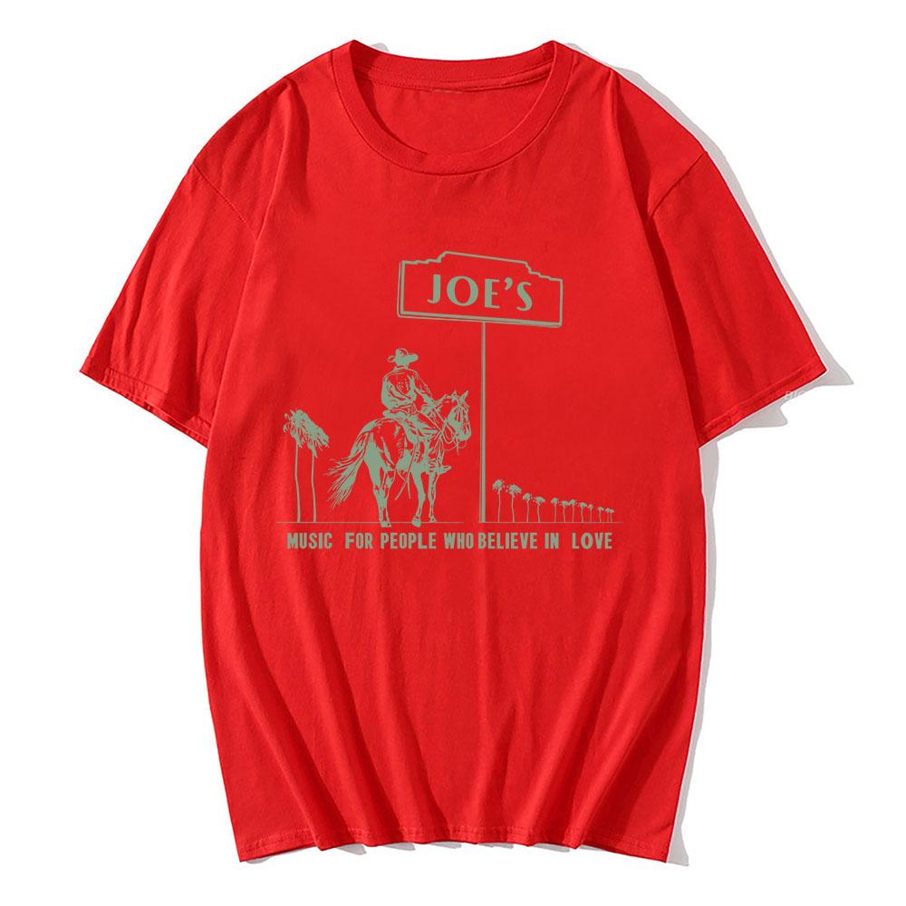 Joe's Marquee T-Shirt Joe Jonas Sänger Druck T-Shirt Baumwolle Kurzarm Herren T-Shirts Sommer Rundhals Herren T-Shirt Grafik Tops